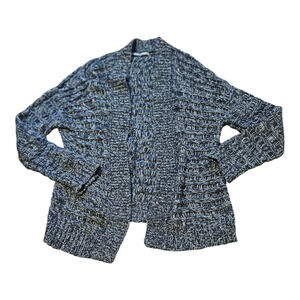 Rubbish Small Gray Long Sleeve Knit Open Cardigan